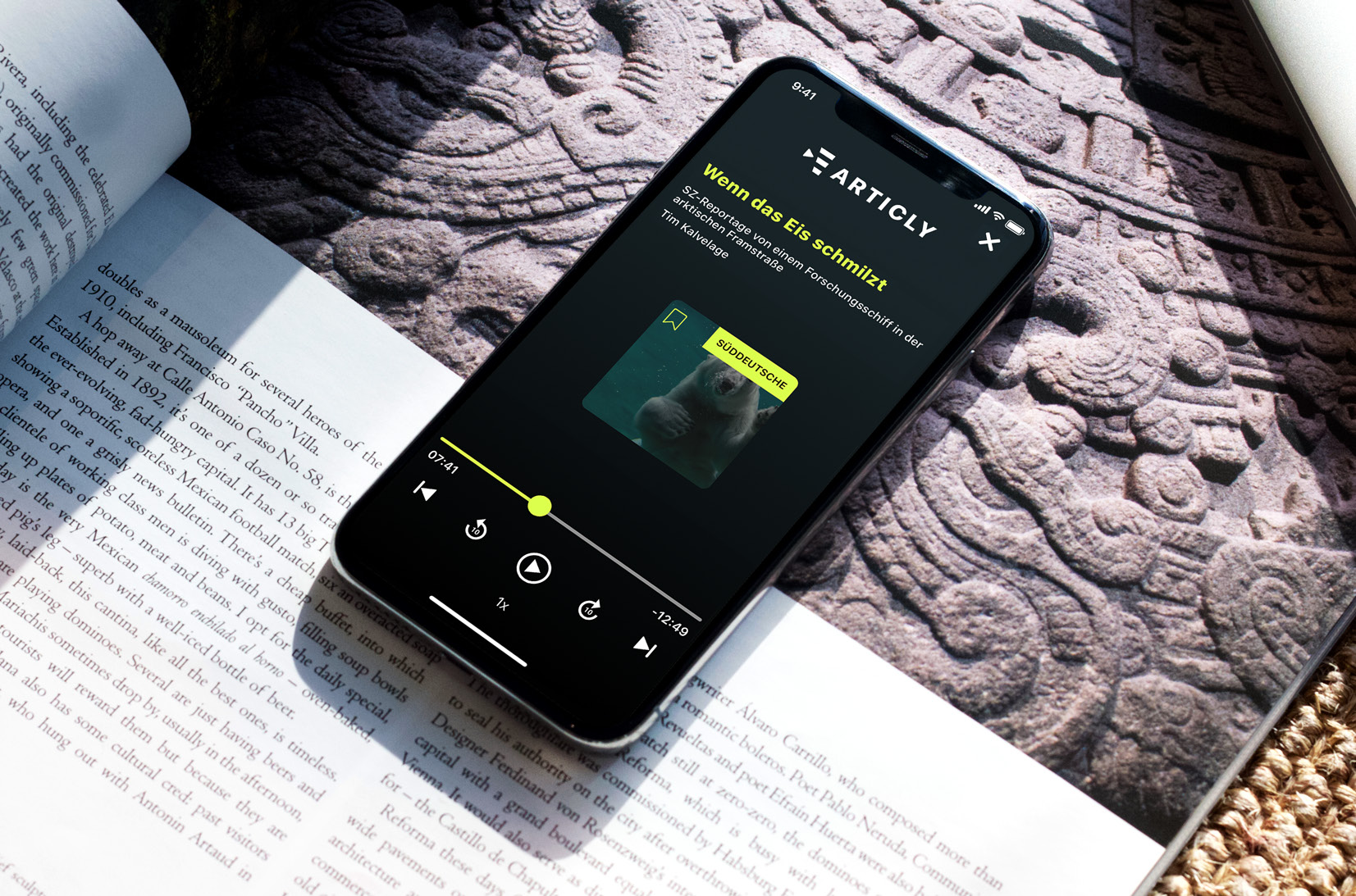 Smartphone mit Audio-App